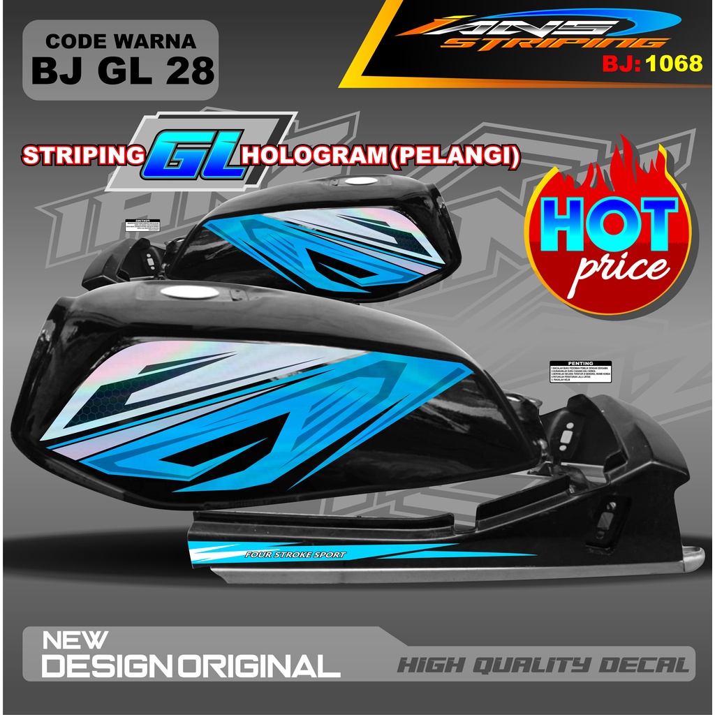 CUSTOM STRIPING GL HOLOGRAM / STRIPING GL MAX VARIASI HOLOGRAM / STRIPING GL PRO HOLOGRAM