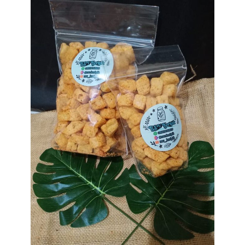 

(PROMO, GRATIS ONGKIR) Kerupuk Tahu Pedas 80gr
