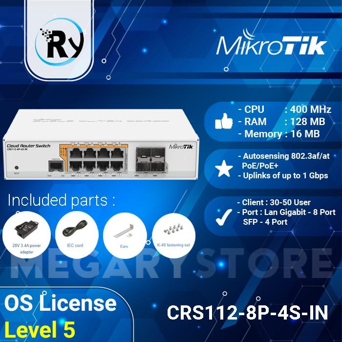 Mikrotik Routerboard Crs112-8G-4S-In