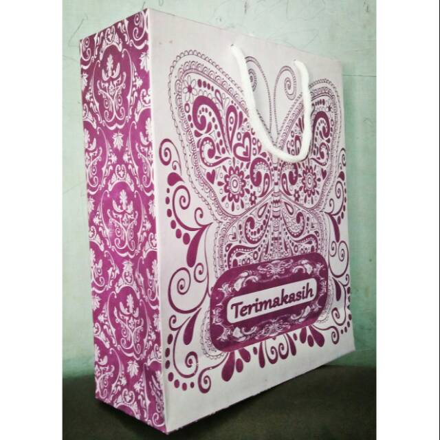 

Paperbag white kraft. 24x9x30