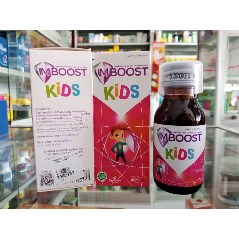 Imboost Kids Sirup 60ml | Suplemen Daya Tahan Tubuh - ED 10/2024