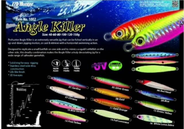 METAL JIG PRO HUNTER &quot;ANGLE KILLER&quot; (60gram)