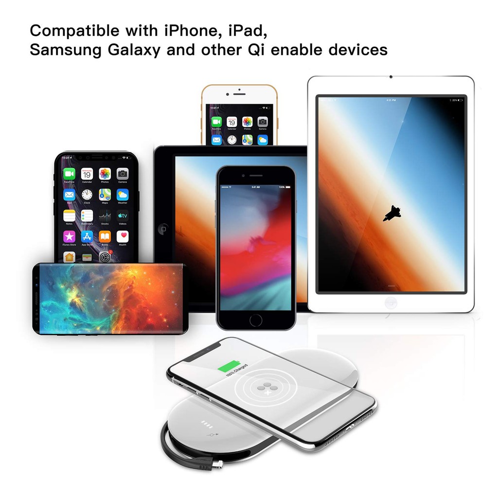 MIPOW SPQ09 - Power Cube X3 10000mAh Powerbank - Qi Wireless Charging - Powerbank Wireles Charging