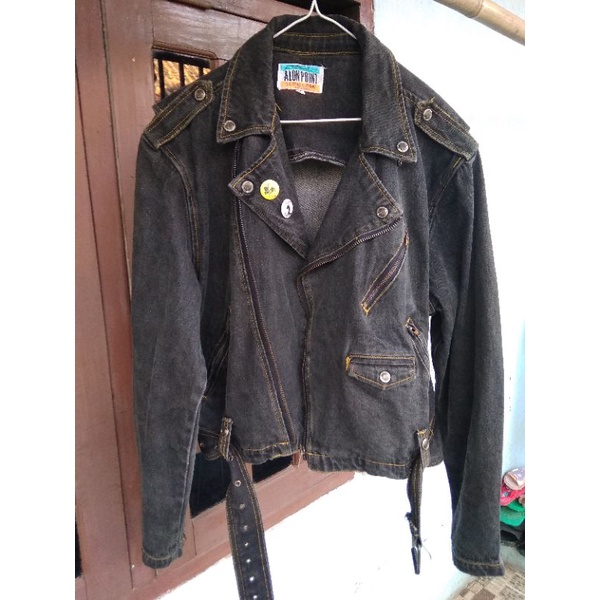 jaket denim/denim model ramones