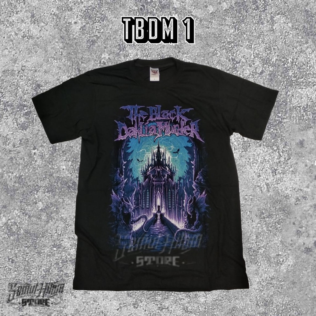 Kaos TBDM THE BLACK DAHLIA MURDER Builtup Band  Musik Death Metal Prapatan Rebel Heaven Hell
