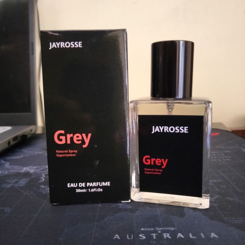 Parfum Jayrosse Grey Parfum Pria Tahan Lama | Parfum Pemikat pasangan | parfum Viral | parfum Jayrosse murah Terlaris-Jayrosse Grey