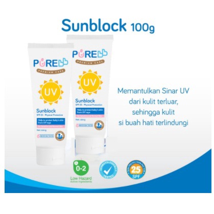 PURE BB SUNBLOCK 50gr 100gr PUREBB