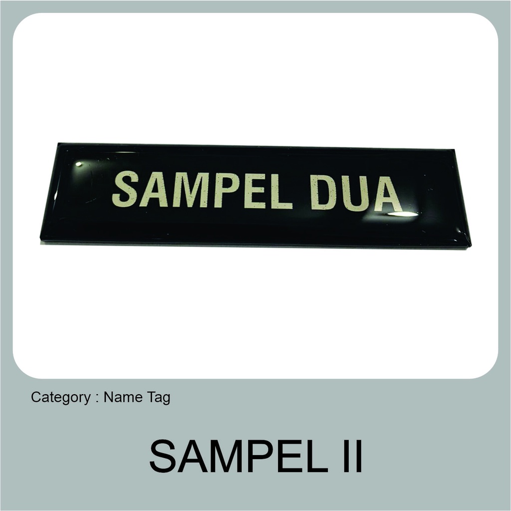 

Name Tag Akrilik Keren – Cetak Custom, Cocok untuk Seragam Sampel Dua (HITAM-SILVER-POLOS)