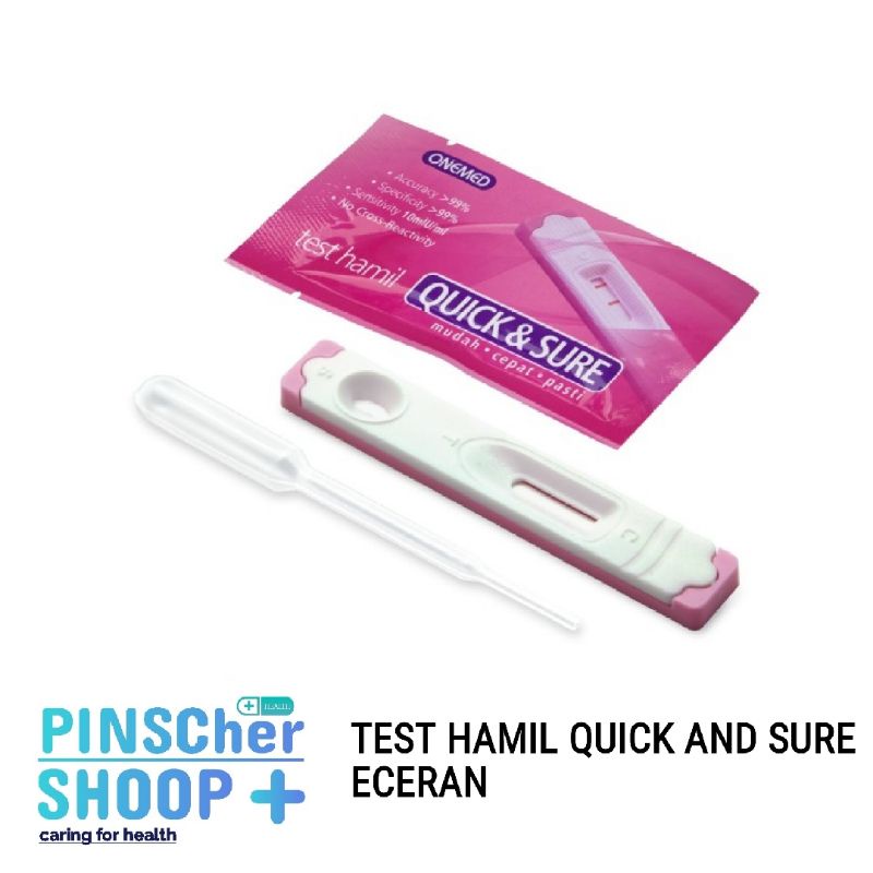 Quick And Sure Test Kehamilan Kaset Testpack Hamil Cassete / Satuan