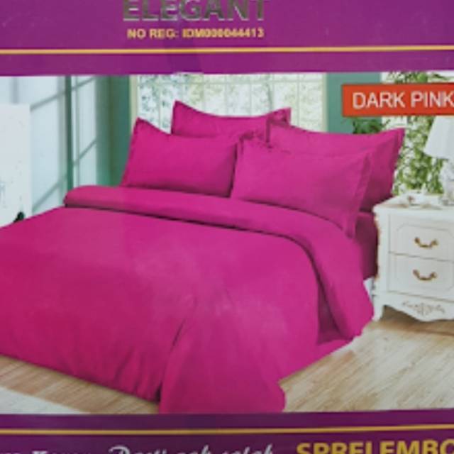 Sprei bonita embos elegant polos no 3 uk 120x200 dark pink