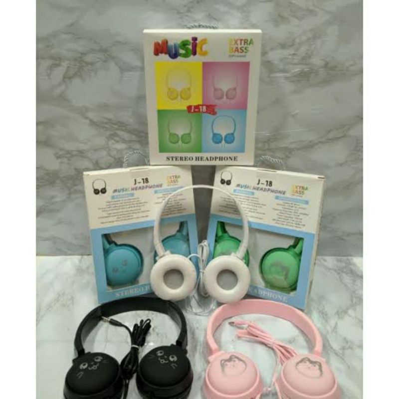 Headphone Music J18- Headphone Macaron