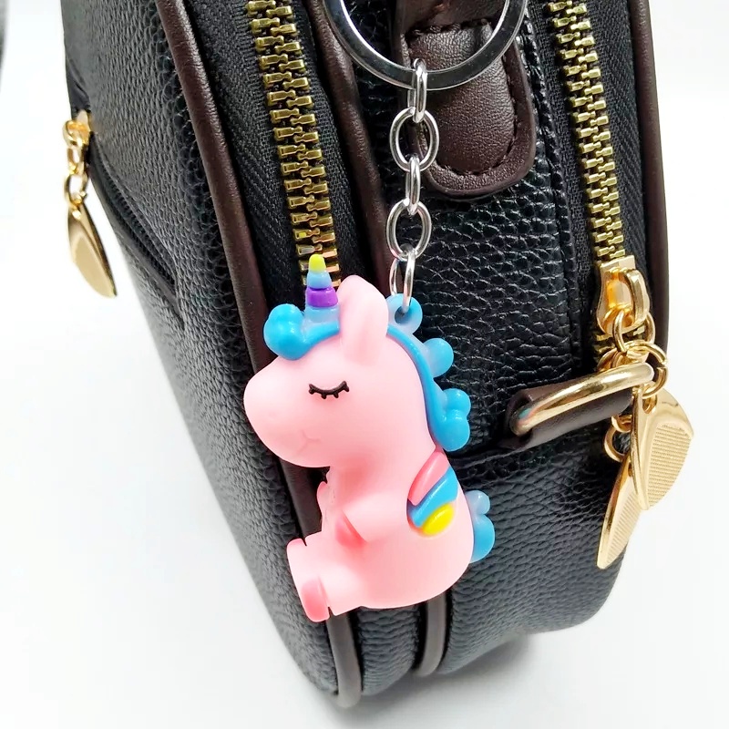 GANTUNGAN KUNCI UNICORN DUDUK // Ganci Karakter Unicorn Unik Lucu | Gantungan tas | Bag Charm | Souvenir Murah | Keychain | COD