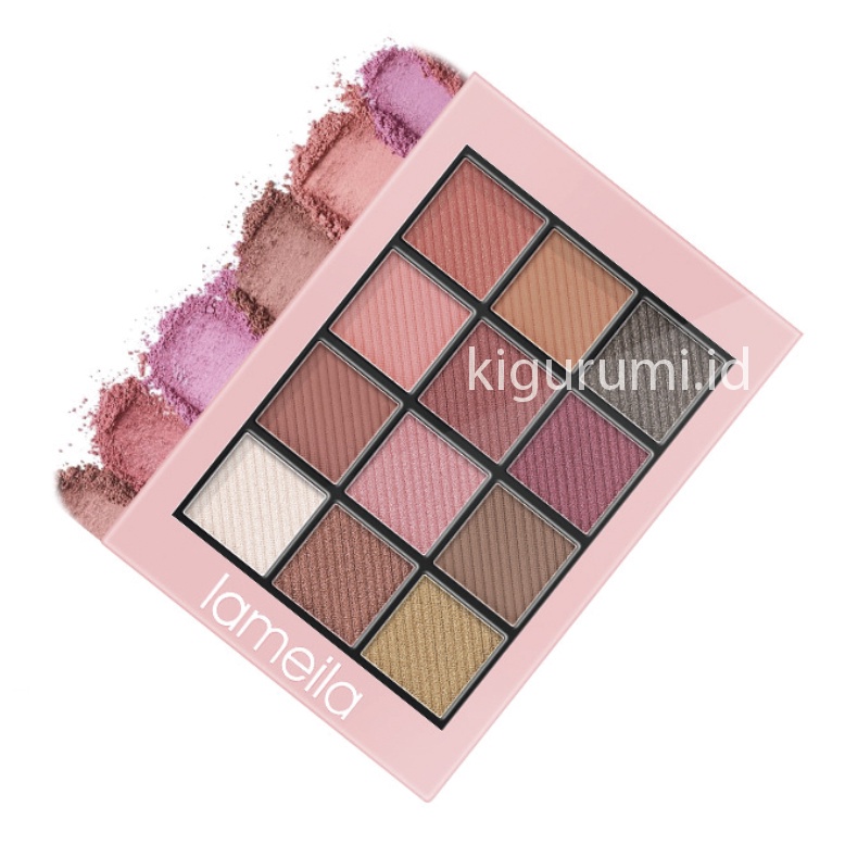 LAMEILA 12 Colors Eyeshadow Glitter Matte Palette Color Shimmer And Matte Eye Shadow Waterproof LA124