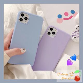 Case Bahan Silikon Warna Ungu Matte Untuk Iphone 11 Pro