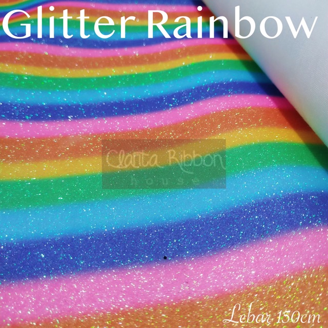 Glitter Rainbow A per 0,5 meter