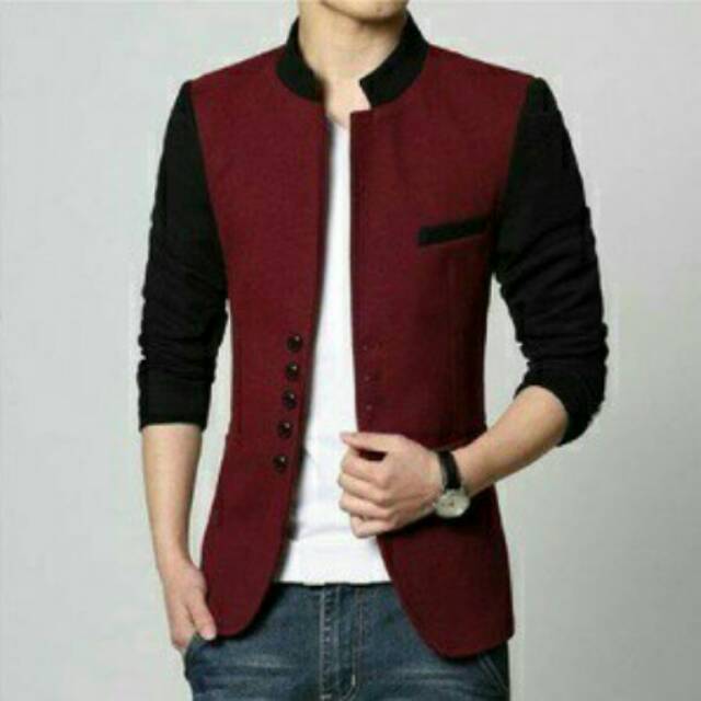 BLAZER PRIA MARUN BLAZER KOREA BLAZER ANAK MUDA