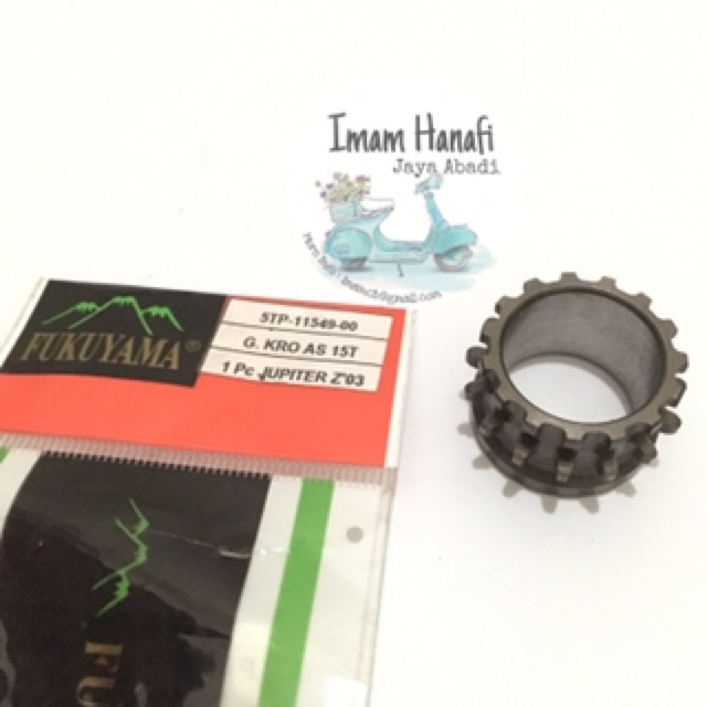 Gigi Gir Gear Sprocket Cam Askruk Kruk As Sentrik Timing Cryton Jupiter Mio Vega ZR 14T 15T 17T RR-3