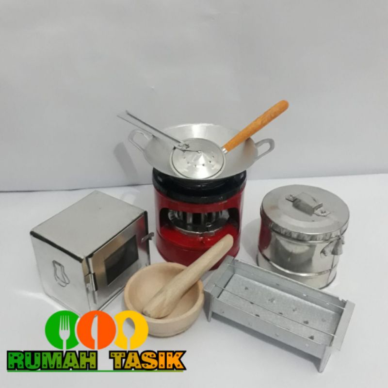 Kitchenset Mainan Masak Masakan Anak Tradisional Paket RT004