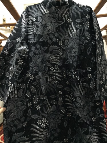 Batik Couple Keluarga Sania Ruffle Ori Ndoro Jowi Dnt Motif Manggar Abu