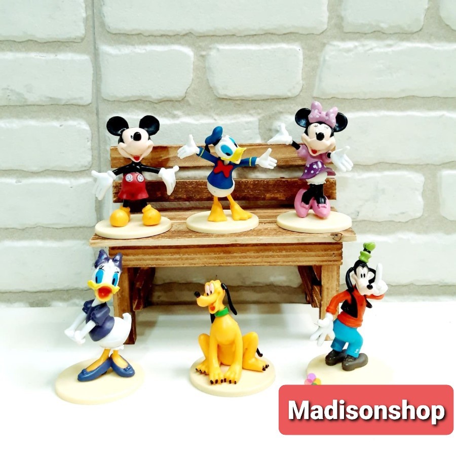 Disney Mickey Mouse Friends Cake Topper Koleksi Figure Set Murah