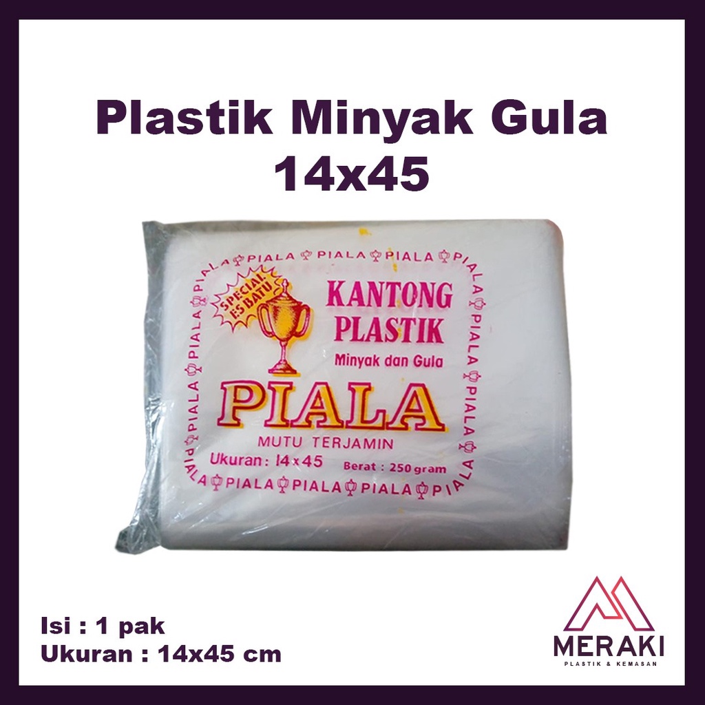 Plastik Piala Minyak Gula 14x45 PE Tebal