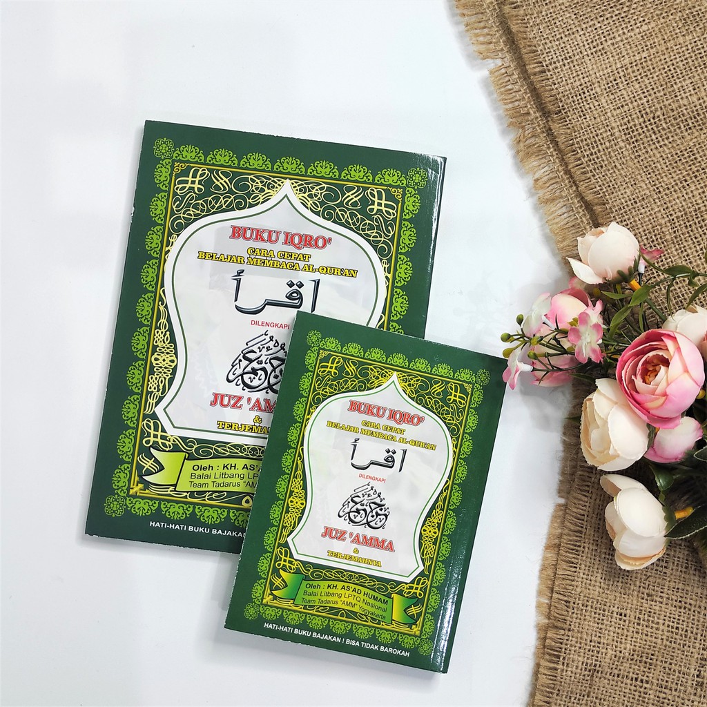 BUKU IQRO + JUZ AMMA - CARA CEPAT MEMBACA AL-QUR'AN - KH AS'AD HUMAM