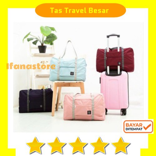 Travelmate Korea Easy Travel Bag Foldable,Travelmate Tas travel besar lipat hand carry anti air