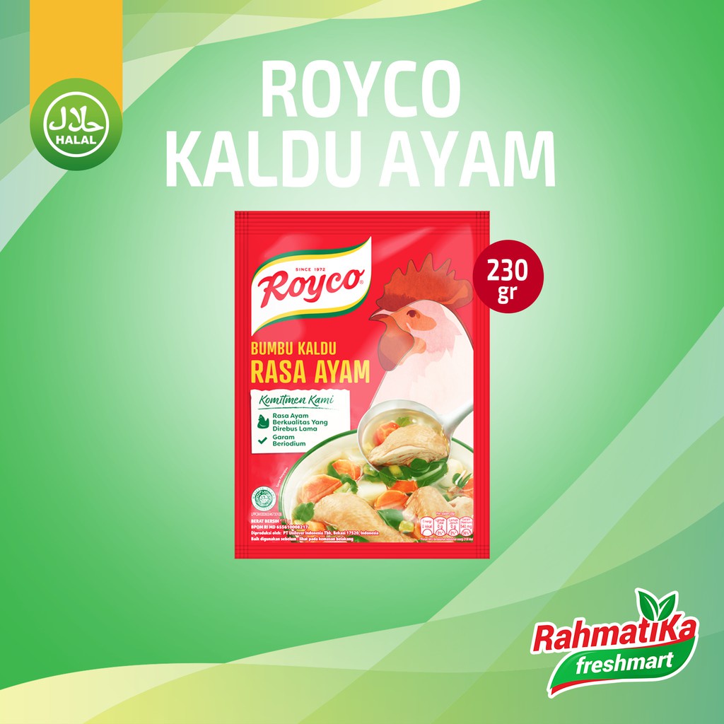 Jual Royco Ayam / Penyedap Rasa Kaldu Ayam 230 Gram (Bumbu Dapur ...