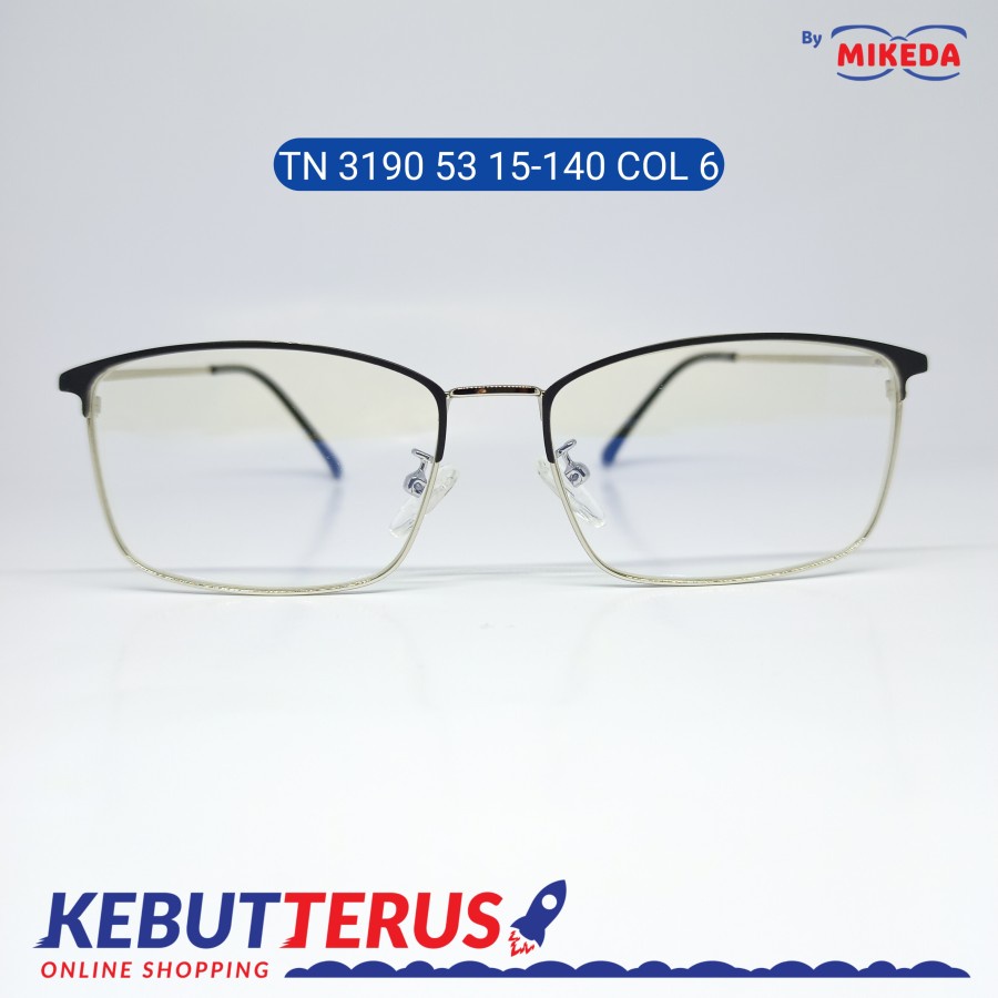 Mikeda-FRAME KACAMATA TN 3190 53 15-140 C6 + LENSA(MINUS/CYLINDER)