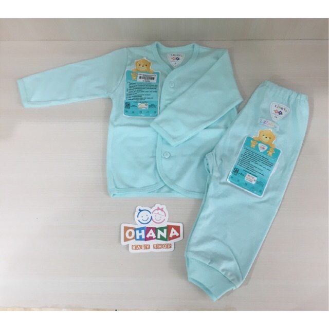 LIBBY SETELAN BAJU PANJANG DAN CELANA PANJANG POLOS WARNA