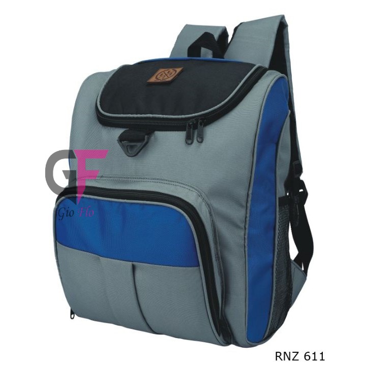 GIOFLO Backpack Tas Punggung Keren Terkini Grey / RNZ 611