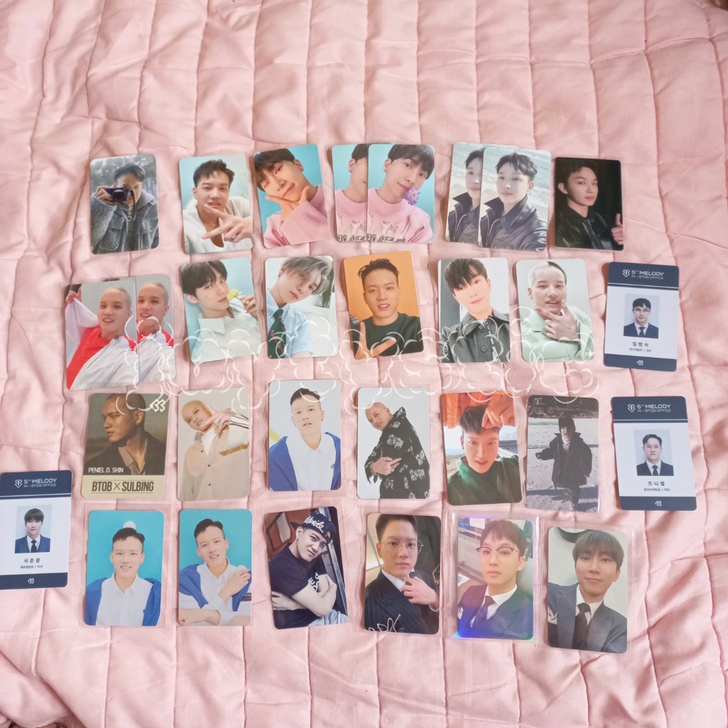 BTOB Photocard PC Eunkwang Minhyuk Hyunsik Peniel
