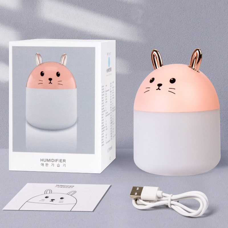 Humidifier Pelembab Udara Aroma Terapi A11 250ML Cute Rabbit USB Mini Aroma Diffuser Home Office