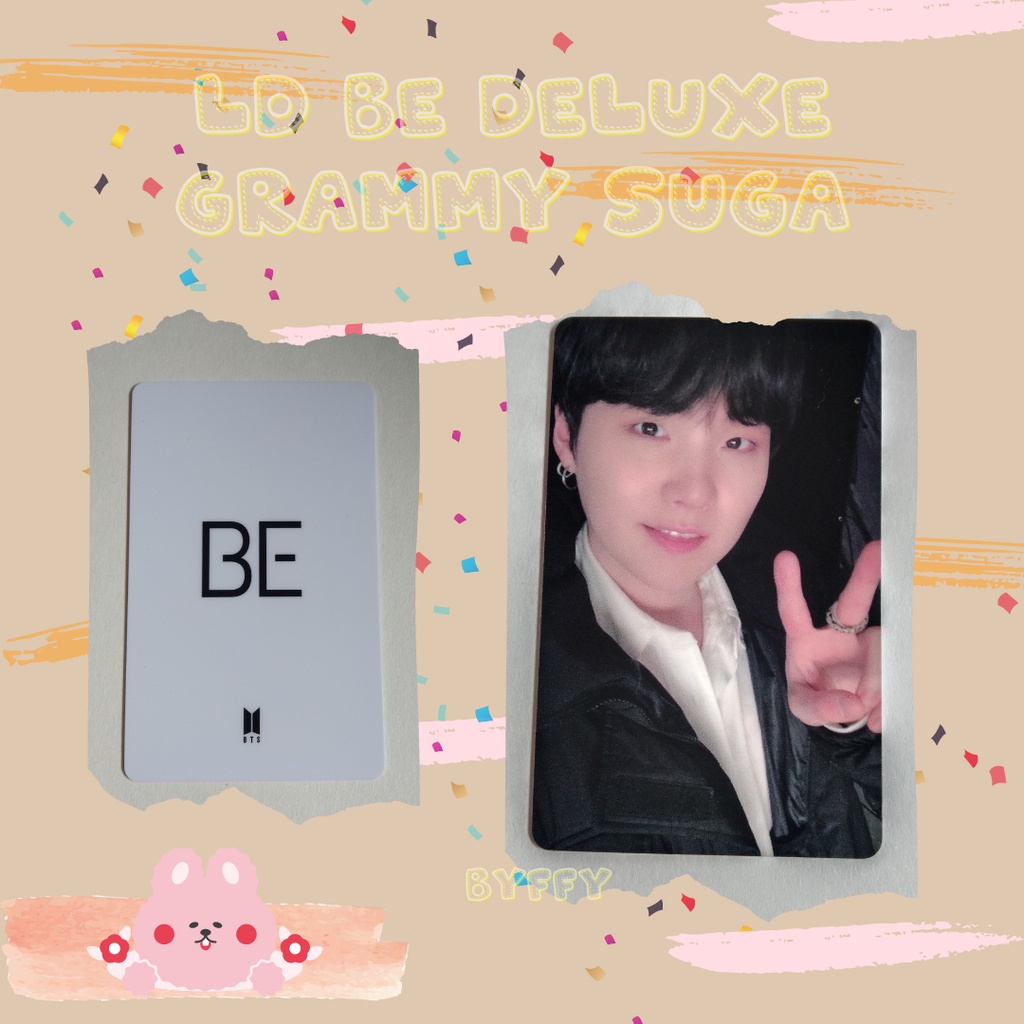 BTS BE DELUXE EDITION LUCKY DRAW PHOTOCARD GRAMMY AWARD - SUGA