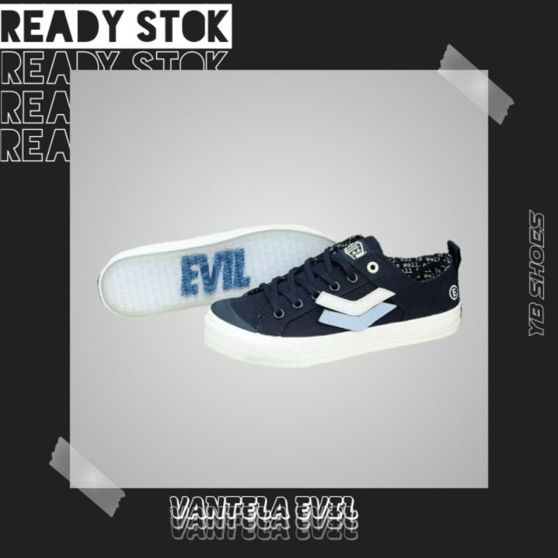 VANTELA EVIL ALL IS WELL- Sepatu Sneakers Canvas Pria/Wanita ventela Original