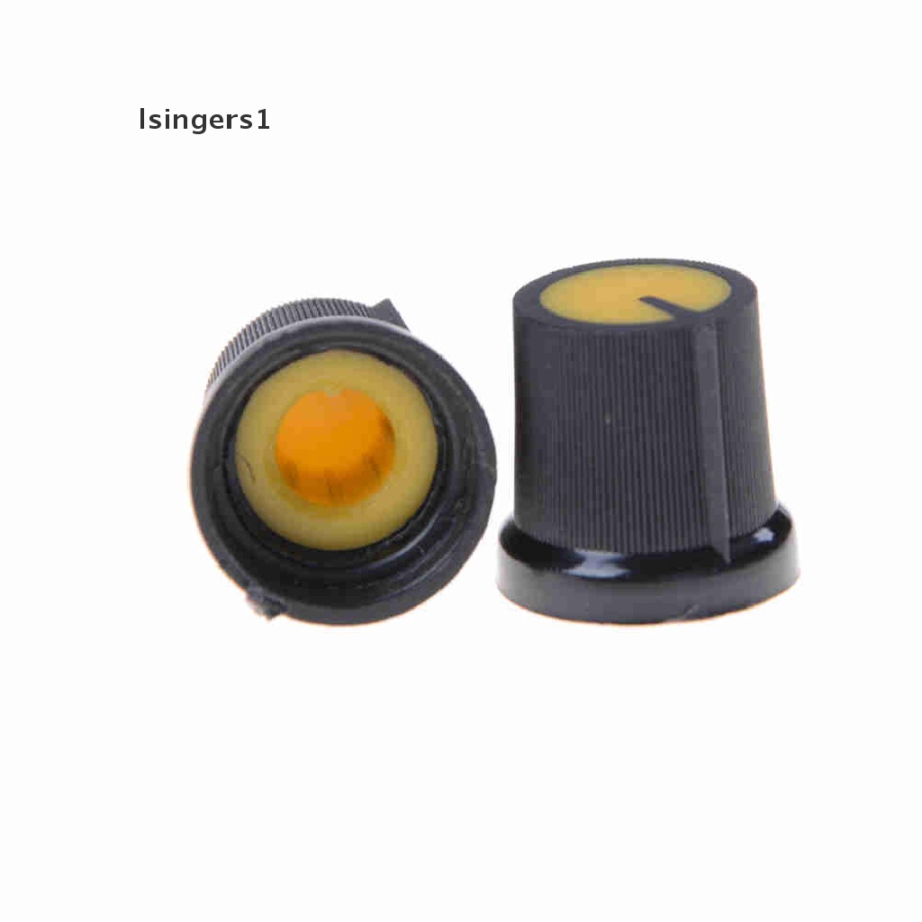 [lsingers1] 2pcs Plastik Wajah Lima Warna Untuk Lubang Potensiometer Rotary Taper 6mm Knob