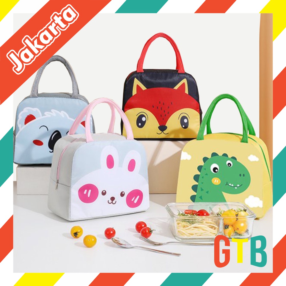 ❤️GTB❤️ Kids Waterproof Lunch Box Animal Character / Karakter Binatang / Tas Bekal Makanan Anak/ Cooler Bag Children Lunch Box Aluminium Foil R807