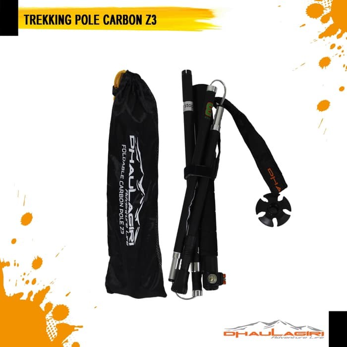 Trekking Pole Z3 Dhaulagiri Tongkat Gunung Carbon Lipat Foldable