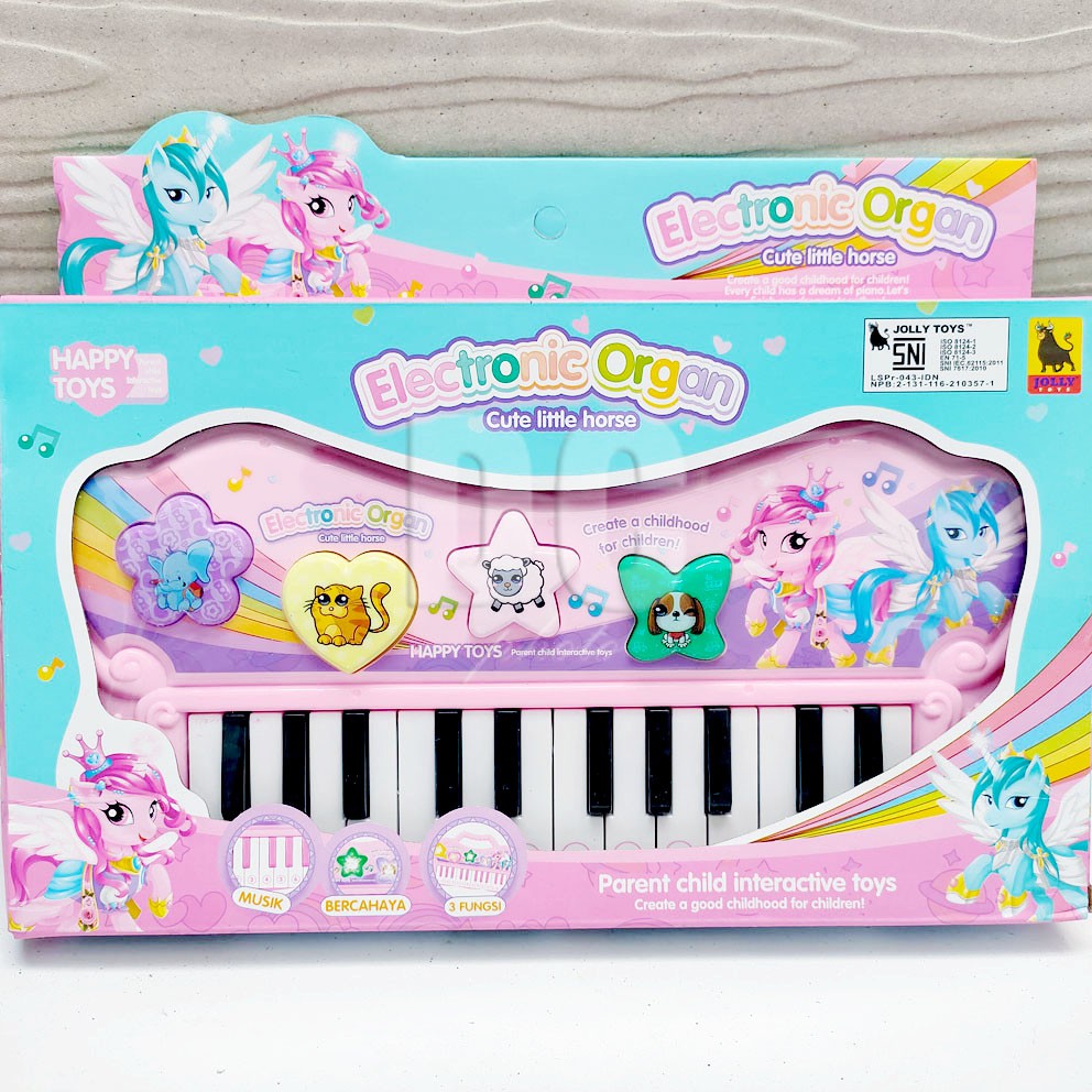 Electronic Organ Cute Little Horse Musik Animal Farm Piano Kucing Anjing Domba