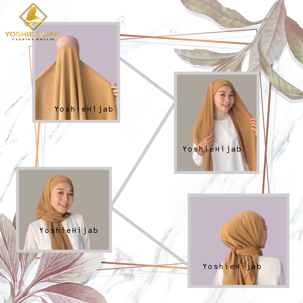 JILBAB SEGI EMPAT INNER 2 LAYER 2IN1 | SEGITIGA INSTAN INNER 2IN1 | HIJAB SEGI EMPAT INSTAN POLOS