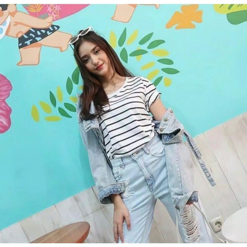 KAOS SALUR BLASTER BAJU MURAH ATASAN WANITA CANTIK