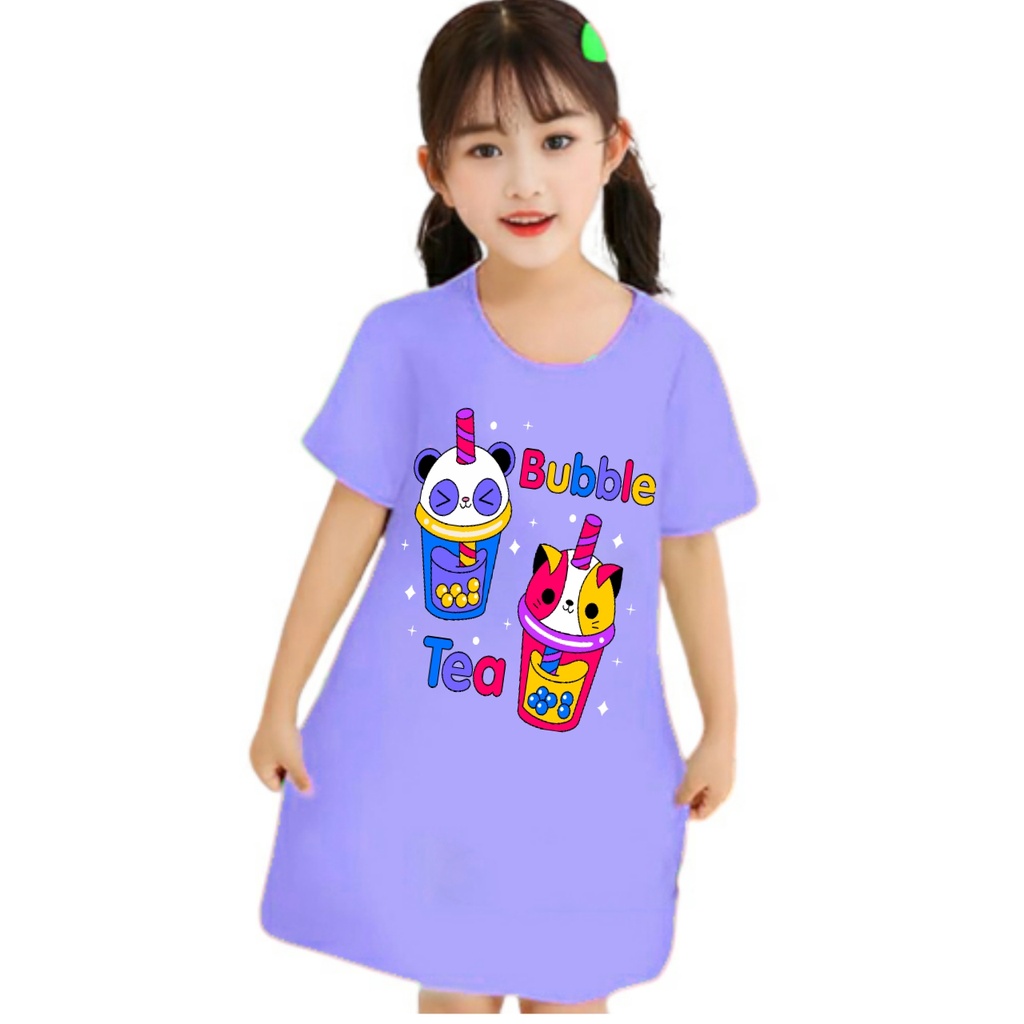 daster anak perempuan motif KUROMI 1-6 Tahun