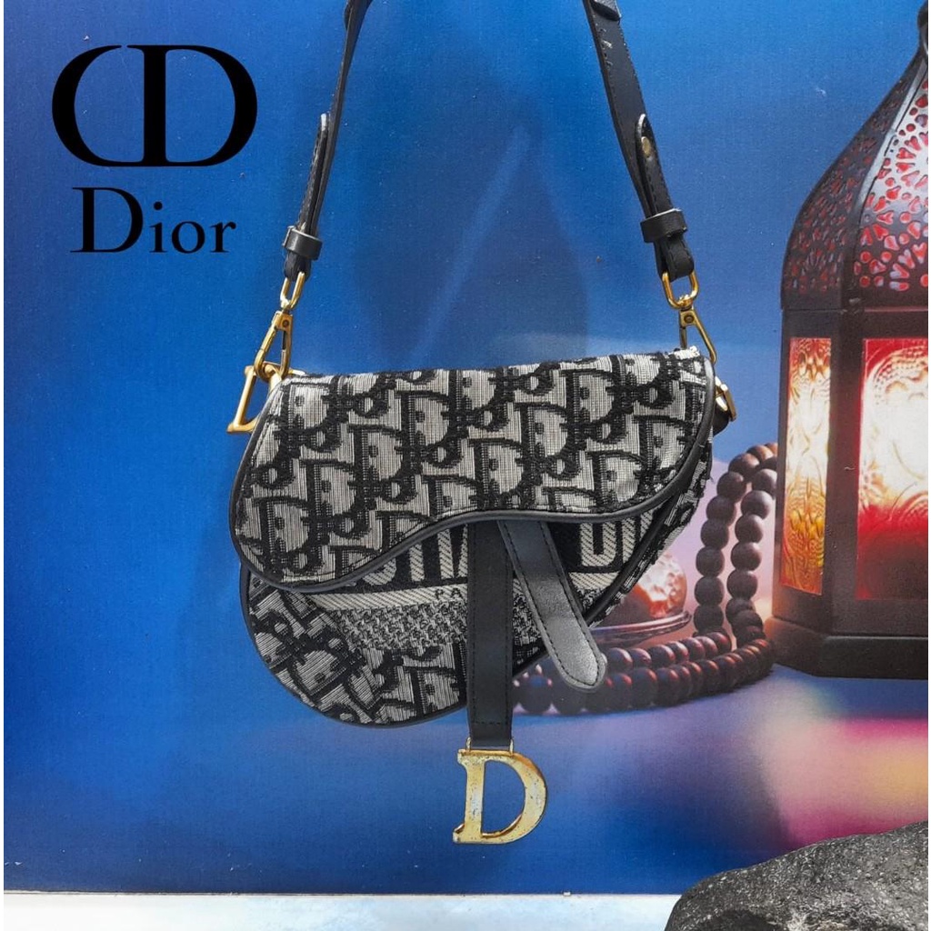 Tas DIOR Blue Saddle Bag