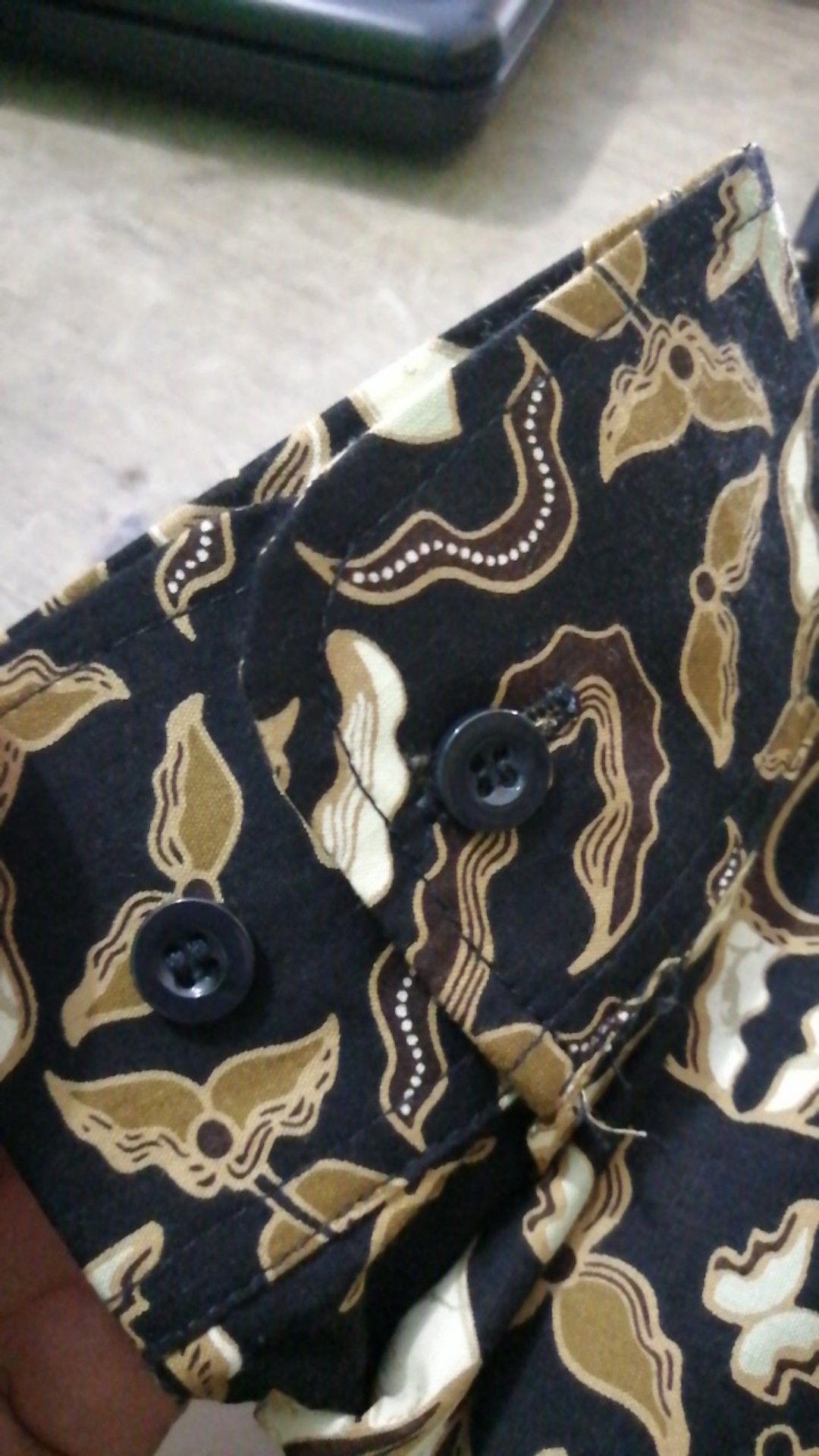 Kemeja Batik Prabu Bahan Katun Baturaden Reguler Fit A590