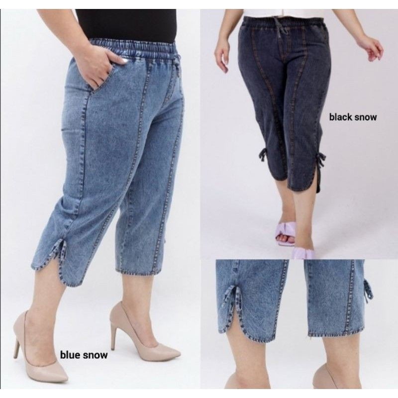 GEMINI PANTS | CELANA WANITA JEANS JUMBO 7/9 LP 70-110 | CELANA BIG SIZE WANITA