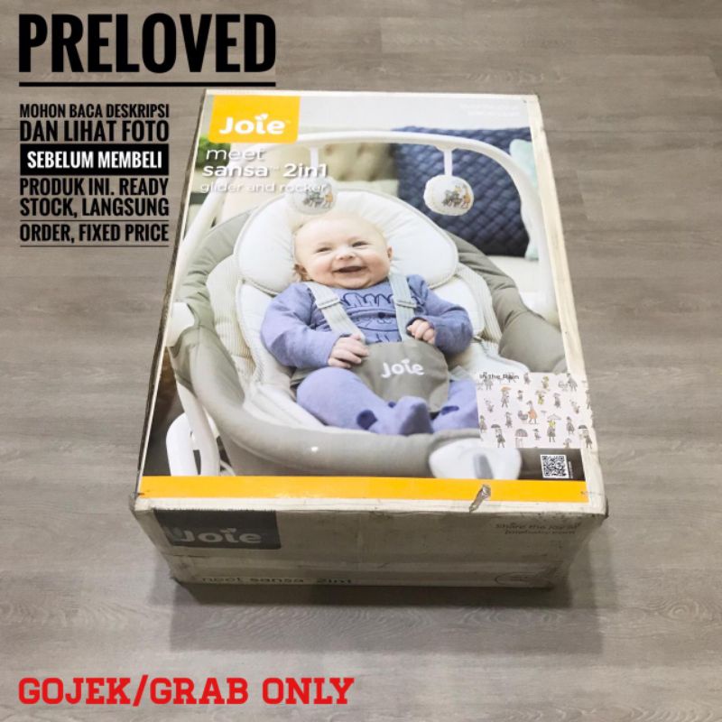 PR3LOV3D - JOIE MEET SANSA 2 IN 1 GLIDER AND ROCKER BABY BOUNCER BAYI SECOND VERY GOOD CONDITION