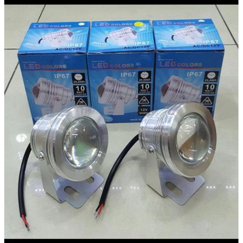 lampu kolam renang led 12v 12 volt 10w 10 watt swimming pool lampu led kolam lampu outdoor sorot
