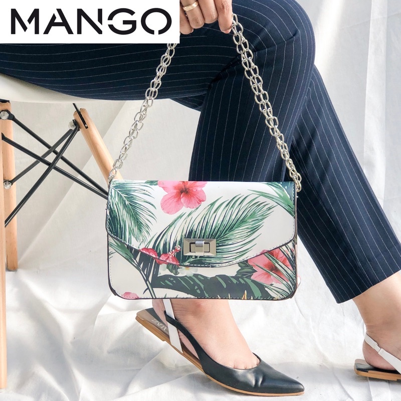 MANGO Sling Bag Floral M003 | Tas Mango | Tas Wanita