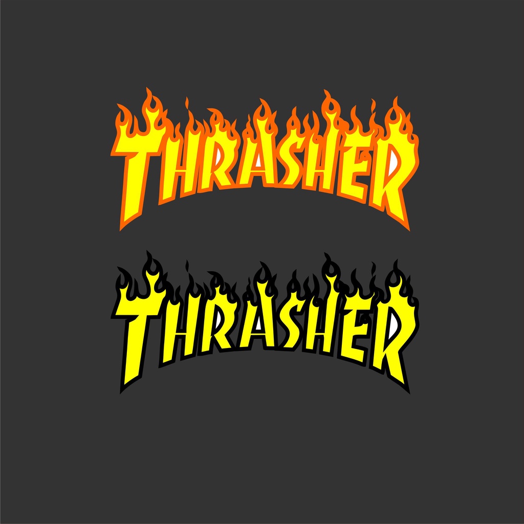 

stiker brand stiker distro stiker murah grosir thrasher bahan graftac anti air