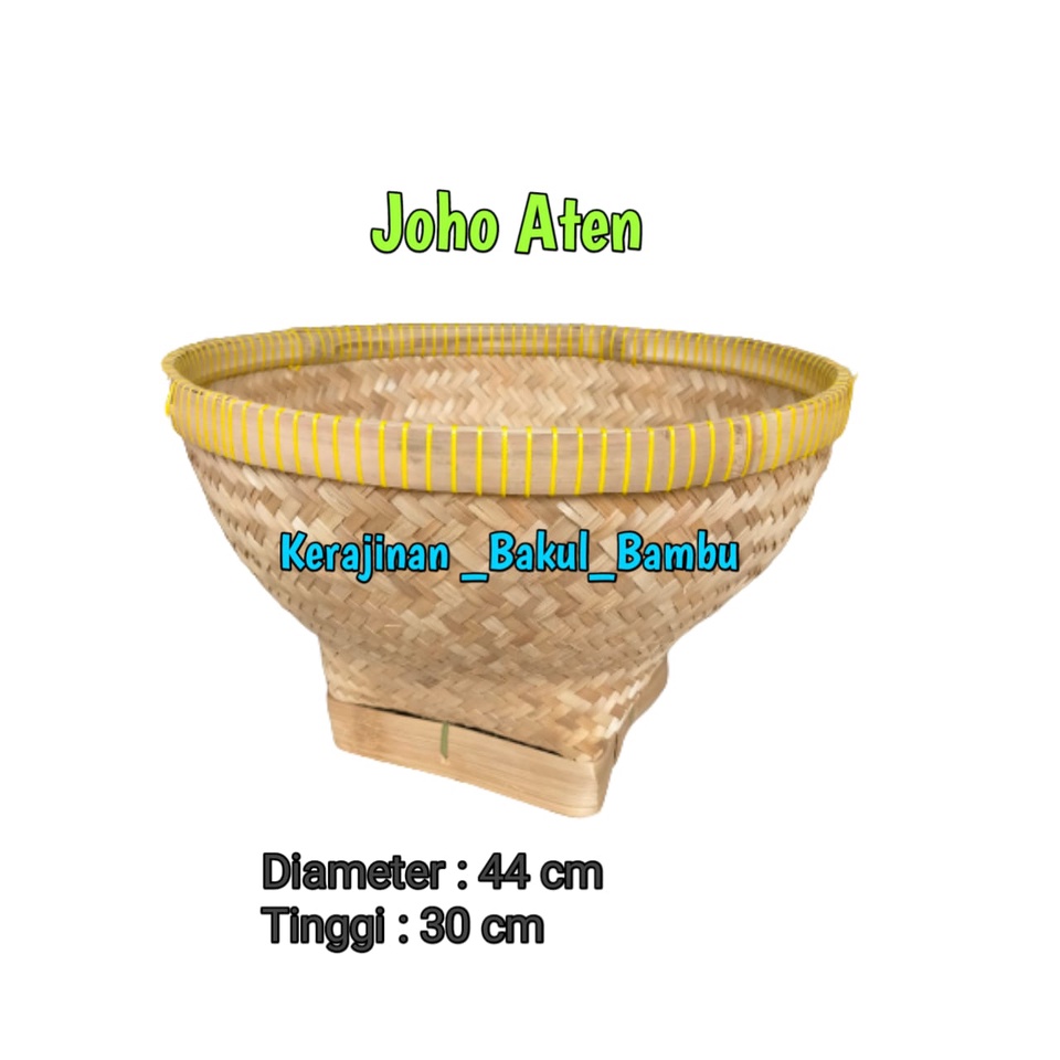 Bakul Nasi BAKUL JOHO ATEN Bakul Bambu Murah BOBOKO kerajinan tangan bambu tradisional ukuran besar